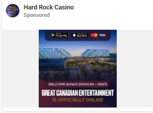 Great Canadian Casino Resort Spam Post - September 2023